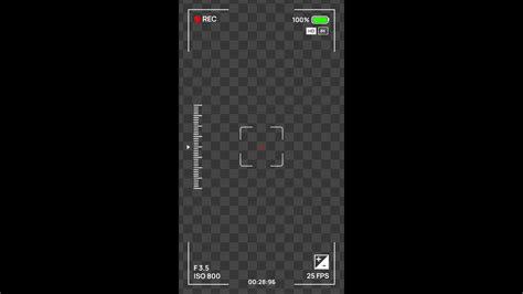 Vertical Professional Camera Recording Overlay • Motion Graphics