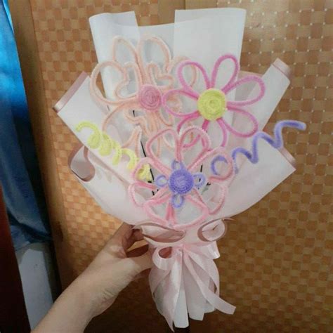 buket bunga kawat bulu | buket wisuda | buket hari guru | buket ulang ...