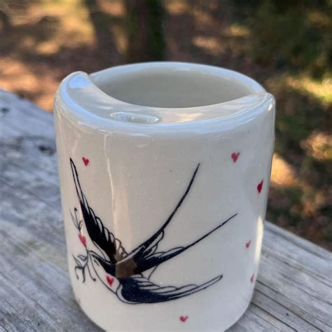 Swallow Pottery Mug - Etsy