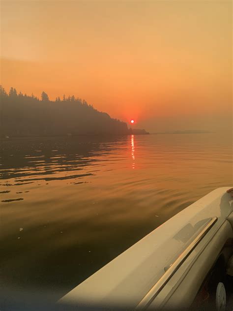 Wildfire sunset, Columbia River, SW WA. Hoping for the best to anyone