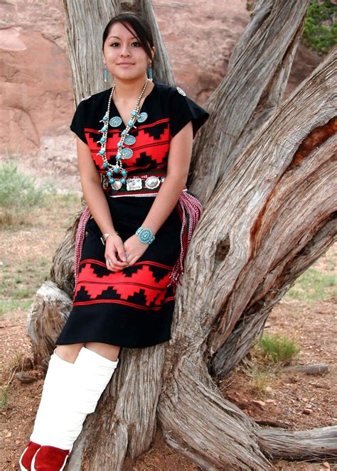 Antonia Medina - Navajo Native Beauty -with deerskin boot moccasin
