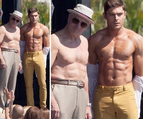 Buff Zac Efron goes nearly-nude on set