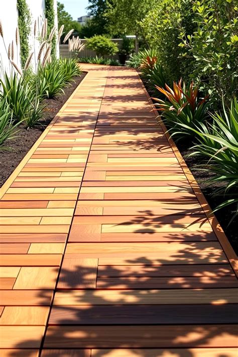 wooden walkway ideas  gardens  outdoor paths