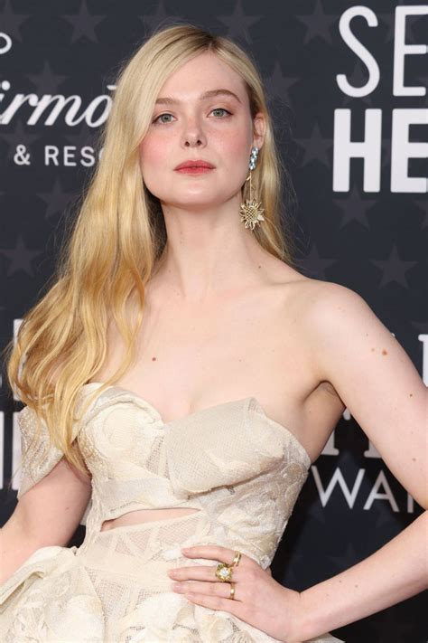 ELLE FANNING at 28th Annual Critics Choice Awards in Los Angeles 01/15