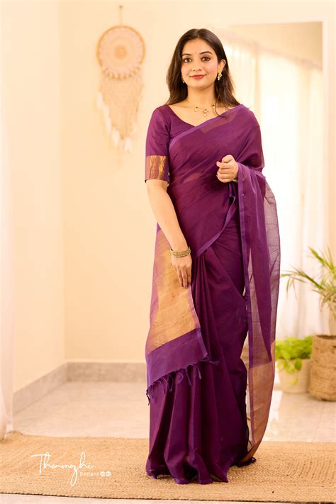 Traditional Silk Cotton Saree Online - Thenmozhi Design