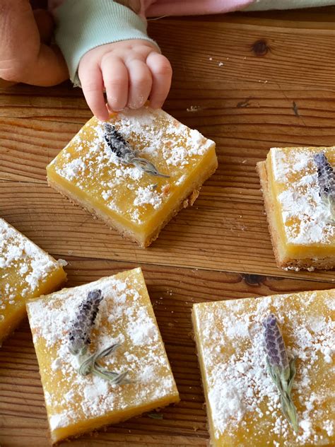 Lemon Lavender ShortBread Bars - Thermaland Oaks