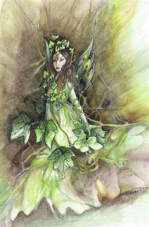 Caroline Evans Fairy Art Irish Ivy Fae | Faery art, Fairy paintings