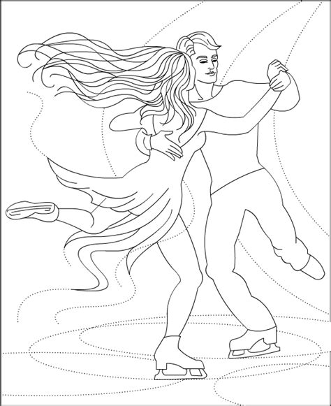 nicoles  coloring pages figure skating dance coloring page