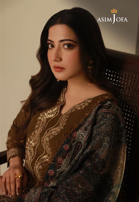 ajas  cambric embroidered  pcs asim jofa