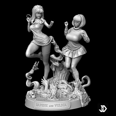 🗿 Classic + Lingerie + NSFW version Daphne and Velma - 3D Printable STL