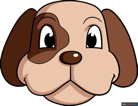 How To Draw A Cute Cartoon Dog Step By Step