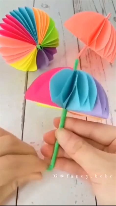 paper umbrella craft  kids  fun rainy day idea artofit