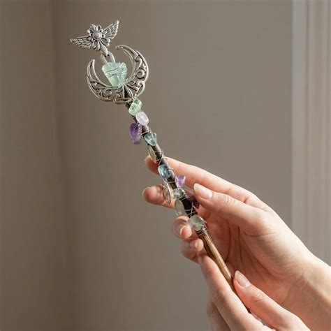 crystal magic wand magic scepter crystal scepter fairy wand wizard