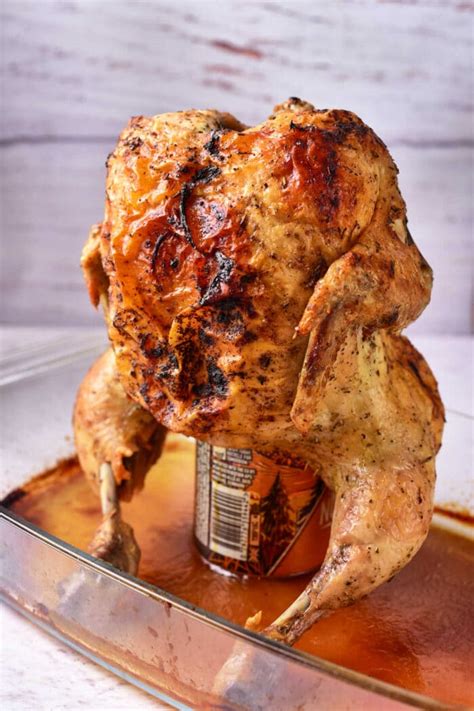 How to Cook Beer Can Chicken in Oven - Baked Beer Can Chicken