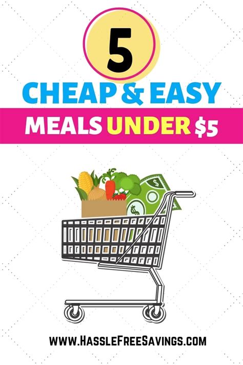 5 Cheap and Easy Meals under $5 - Hassle Free Savings