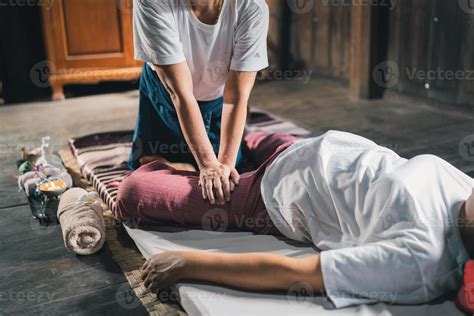 Massage and spa relaxing treatment of office syndrome traditional thai