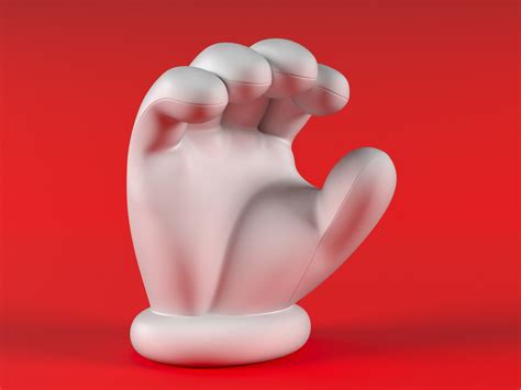 mario hand hold  turbosquid