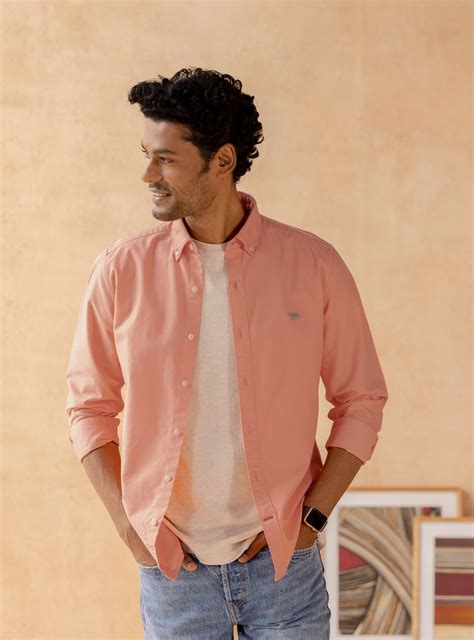 buy peachwood shirt casual pink solid shirts  men  andamen