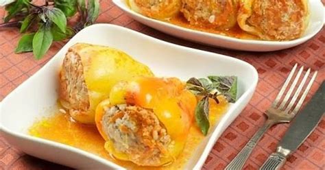 Перец фаршированный, рецепт с фаршем и рисом рецепт с фото пошаговый от ...