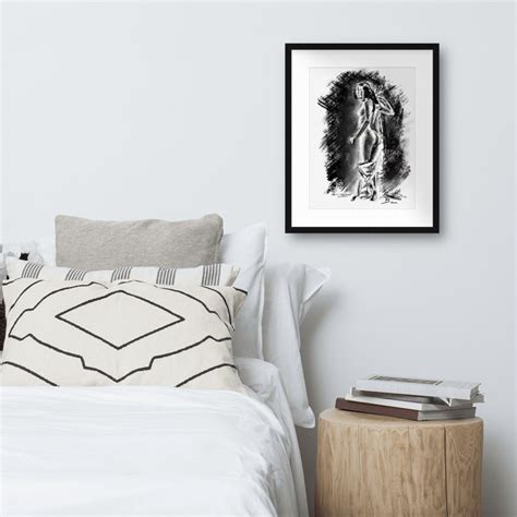 Female Model Nude Drawing LIMITED EDITION Giclee Print | Etsy
