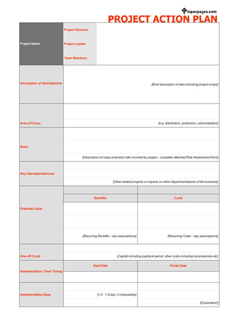 action plan templates   templates word excel