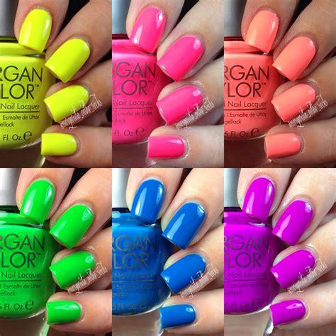 Polish Etc.: Morgan Taylor 2014 Summer Neon Collection | Neon nails