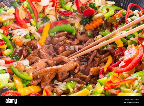 Wok frying pan Stock Photo - Alamy