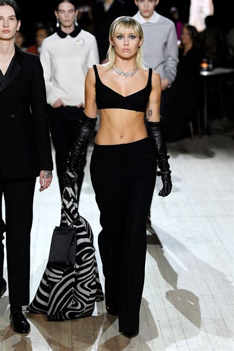 MILEY CYRUS at Marc Jacobs Runway Show at New York Fashion Week 02/12 ...