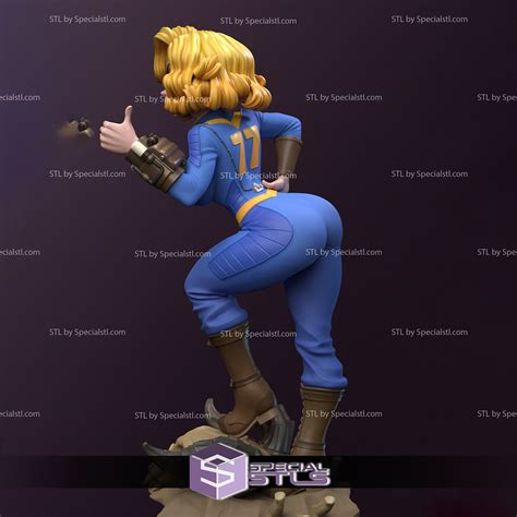 Vault Girl 3D Model Fallout STL Files | SpecialSTL