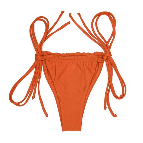 Ginger Jolie Bottom | Tie Side Minimal Bikini Bottom – Midori Bikinis