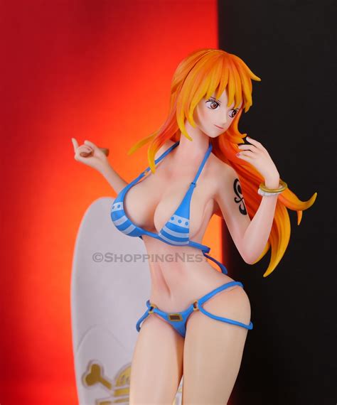 One Piece Nami With Surfboard Swimsuit Edition Action Figure | 33 Cm