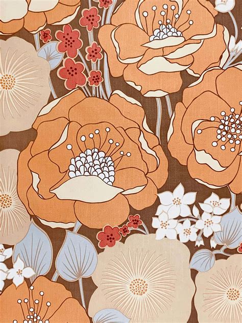 Download Image Retro 70s Flower Power Print Wallpaper | Wallpapers.com