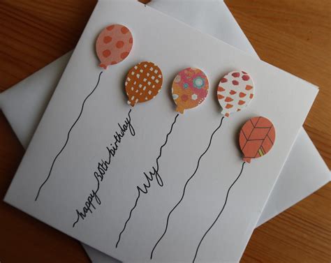 Personalised Happy Birthday Balloon Card, Names/ages - Etsy UK