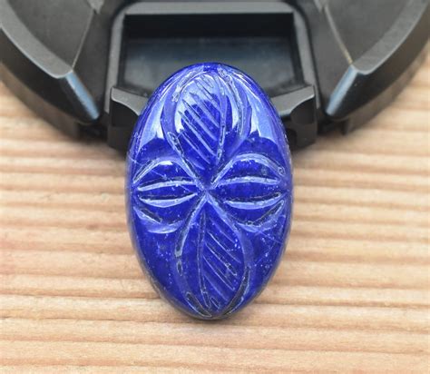 Lapis Lazuli Carving Cabochon / Lapis Lazuli Carving Gemstone - Etsy