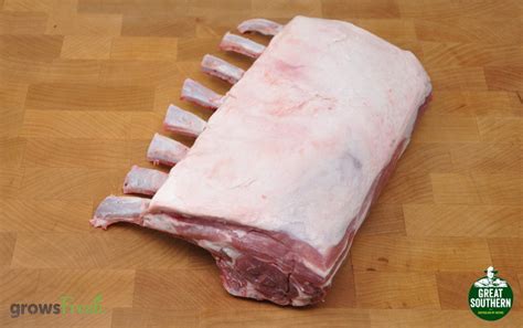 lamb rack frenched cap  grass fed frozen australian