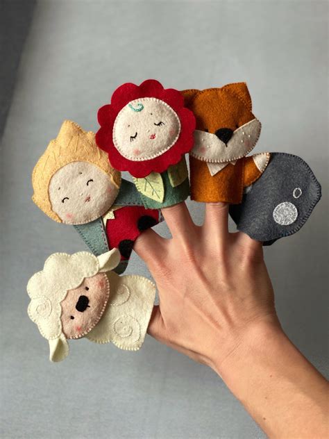 prince finger puppets puppets play set kids party favour baby