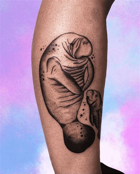 Manatee Tattoo Design Images (Manatee Ink Design Ideas) in 2022 ...