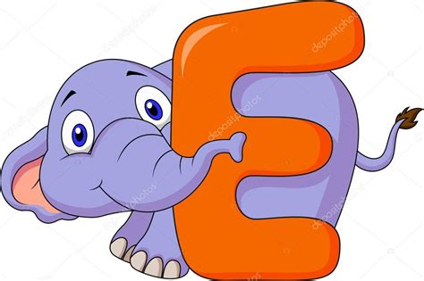 Desenhos Animados Com A Letra E - alfabeto e con dibujos animados elefante — Vector de stock © tigatelu ...