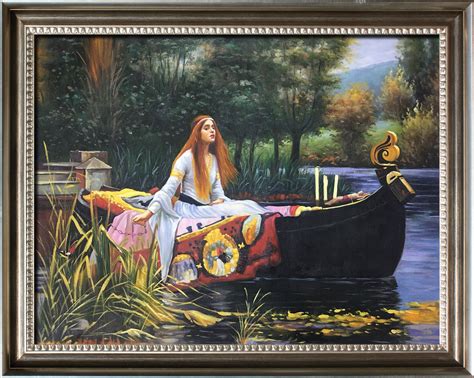 John William Waterhouse the Lady of Shalott 65 X 85 Cm Nude HANDMADE