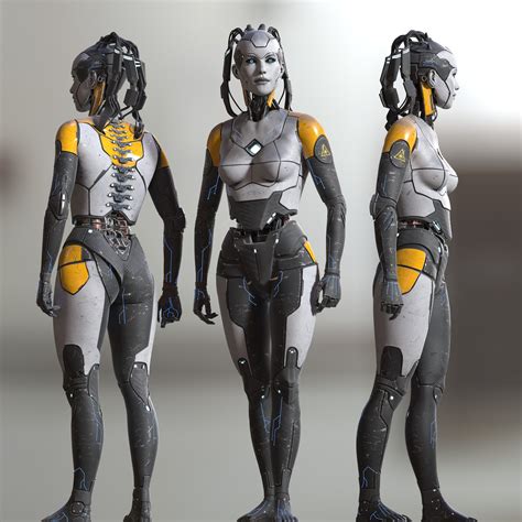 Polyarea | Michael Weisheim - Cyborg Female | Female robot, Female