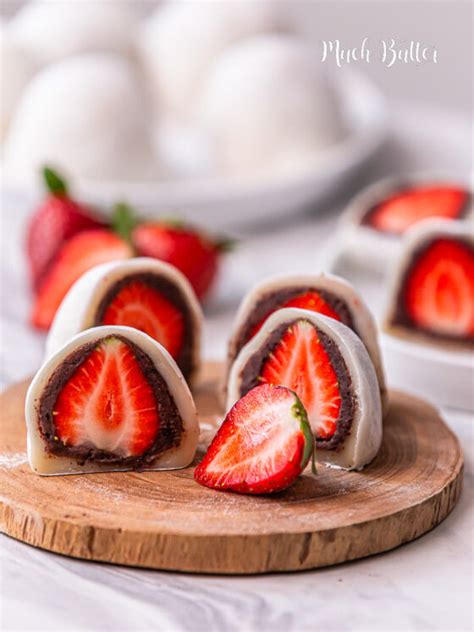 Ichigo Daifuku Mochi Recipe - Much Butter