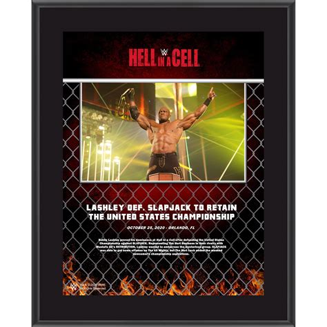 Bobby Lashley WWE 10.5" x 13" 2020 Hell In A Cell Sublimated Plaque