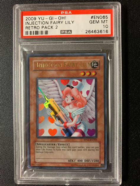 Yugioh Injection Fairy Lily PSA 10 Retro Pack 2 RP02-EN065 LOW POP | eBay