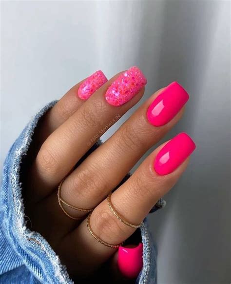 10 Bright Neon Pink Nails Design To RecreateEmerlyn Closet | Pink ...