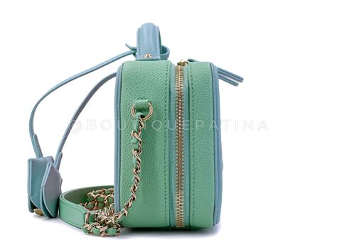 Chanel 2019 Pink/Green/Blue Caviar Filigree Vanity Case Bag – Boutique