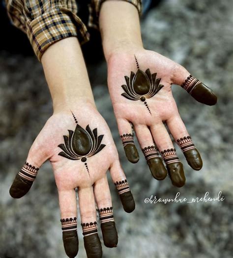 lotus mehandi designs