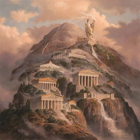 mount olympus   ancient greek architecture greek gods greek