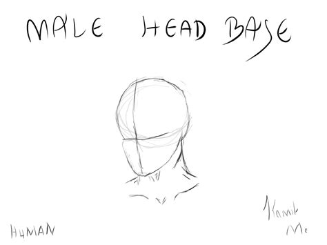 human male head base  kolsor  deviantart