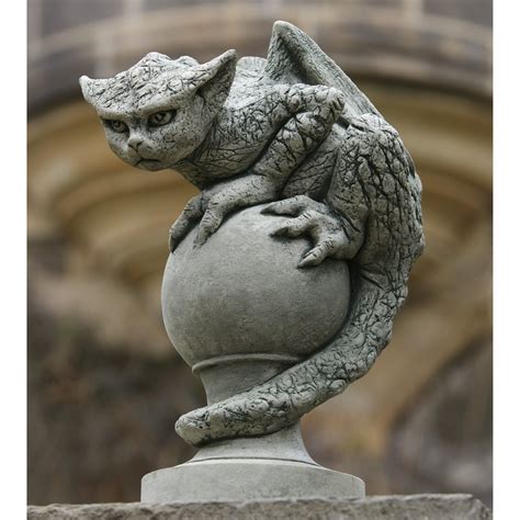 campania international oscar  gargoyle cast stone garden statue