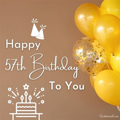 Beautiful Happy 57th Birthday Images and Funny Cards